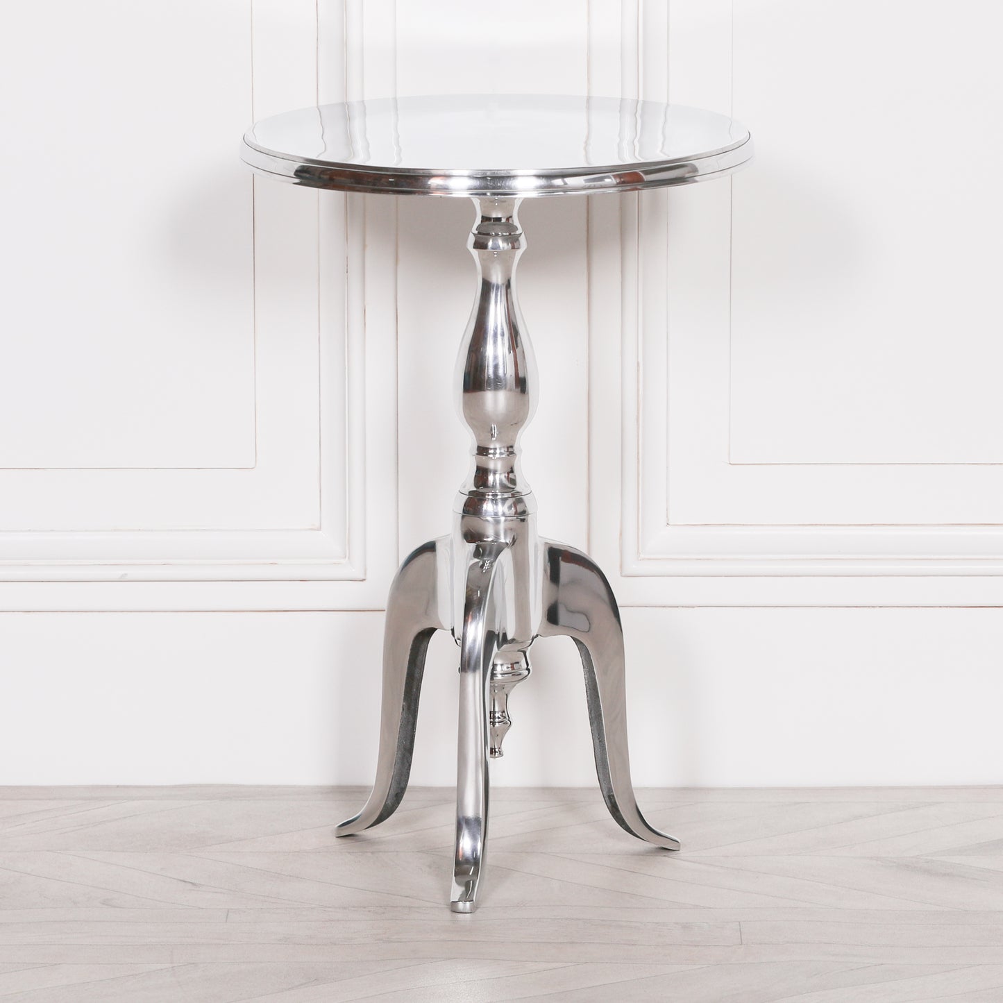 Aluminium round side table