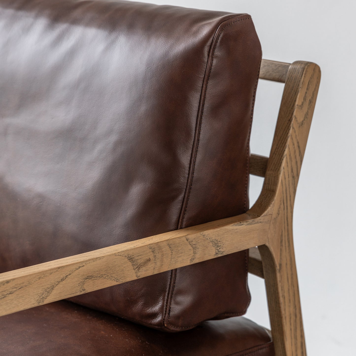 Cortona Armchair Antique Brown Leather
