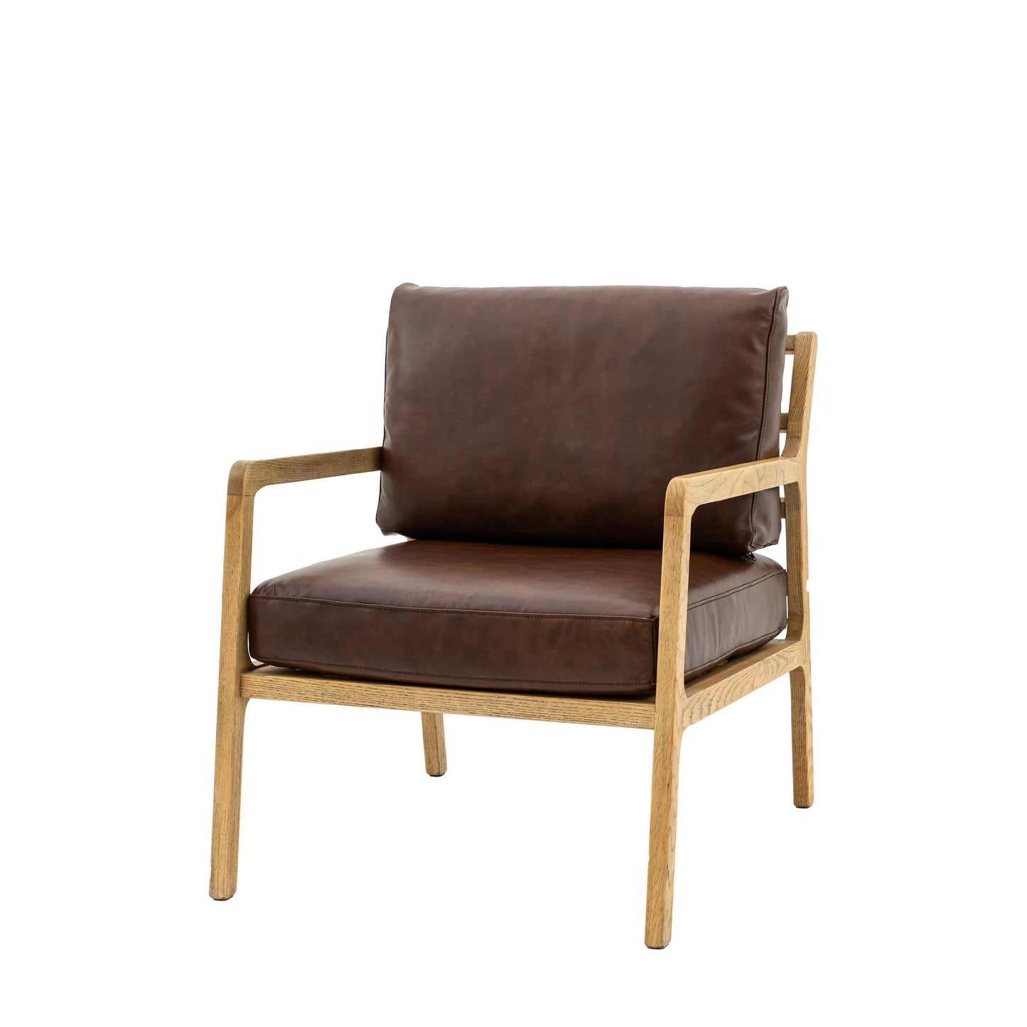 Cortona Armchair Antique Brown Leather