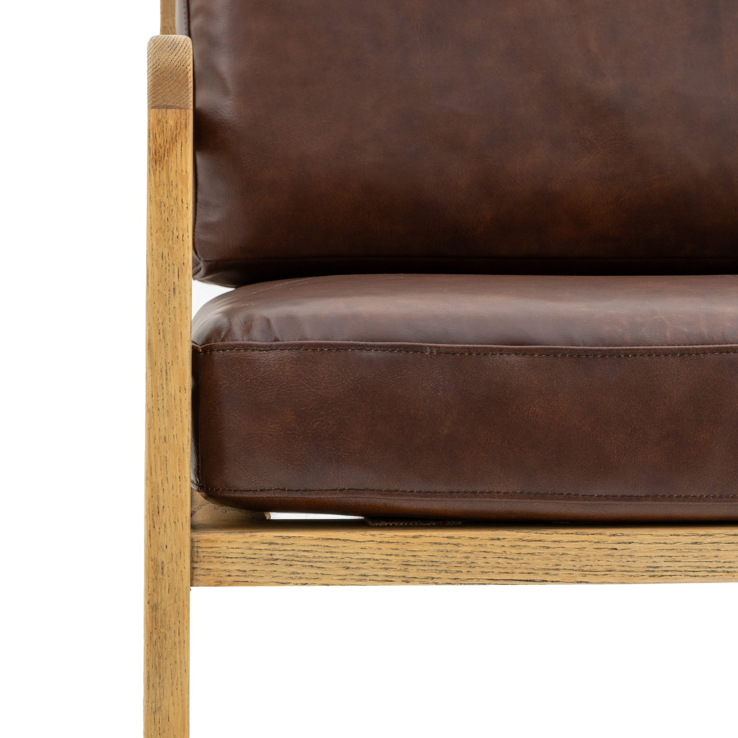Cortona Armchair Antique Brown Leather
