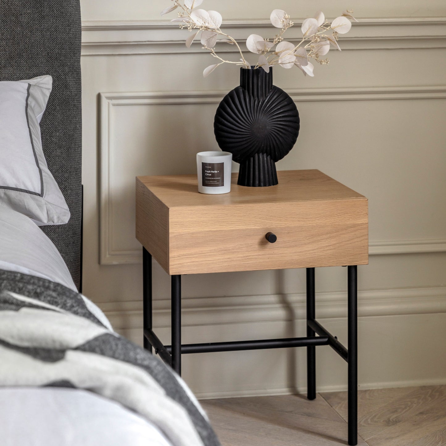 Ashdown 1 Drawer Bedside Table