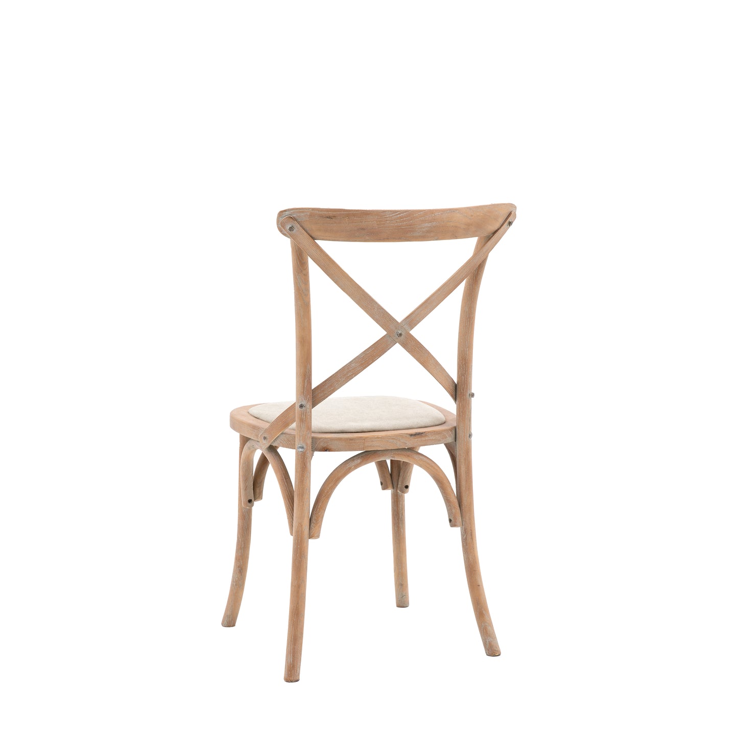 Cafe Chair Washed Oak Linen 2 pk