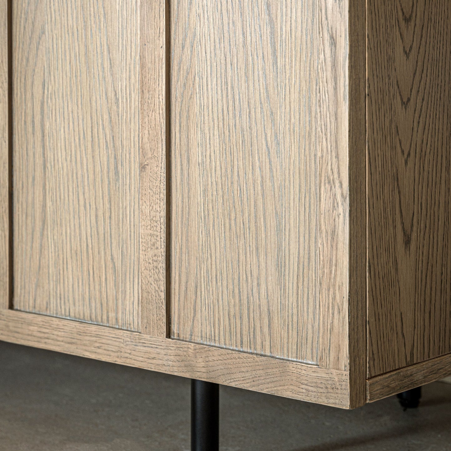Panelled 4 Door Sideboard