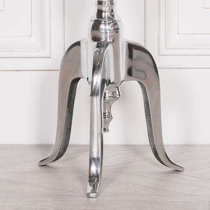 Aluminium round side table