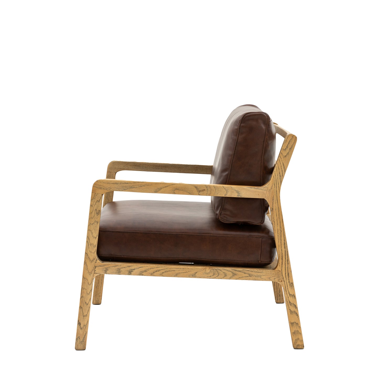 Cortona Armchair Antique Brown Leather