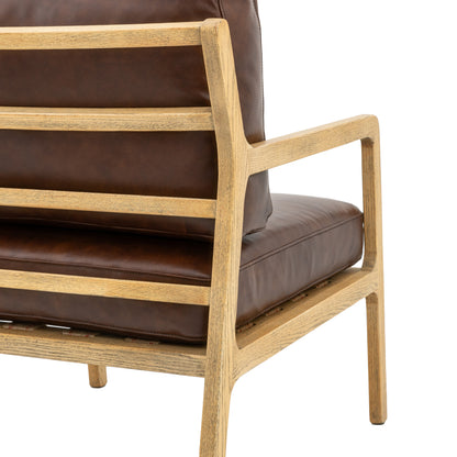 Cortona Armchair Antique Brown Leather
