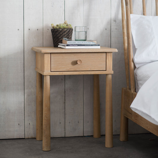 Wycombe 1 Drawer Bedside Oak