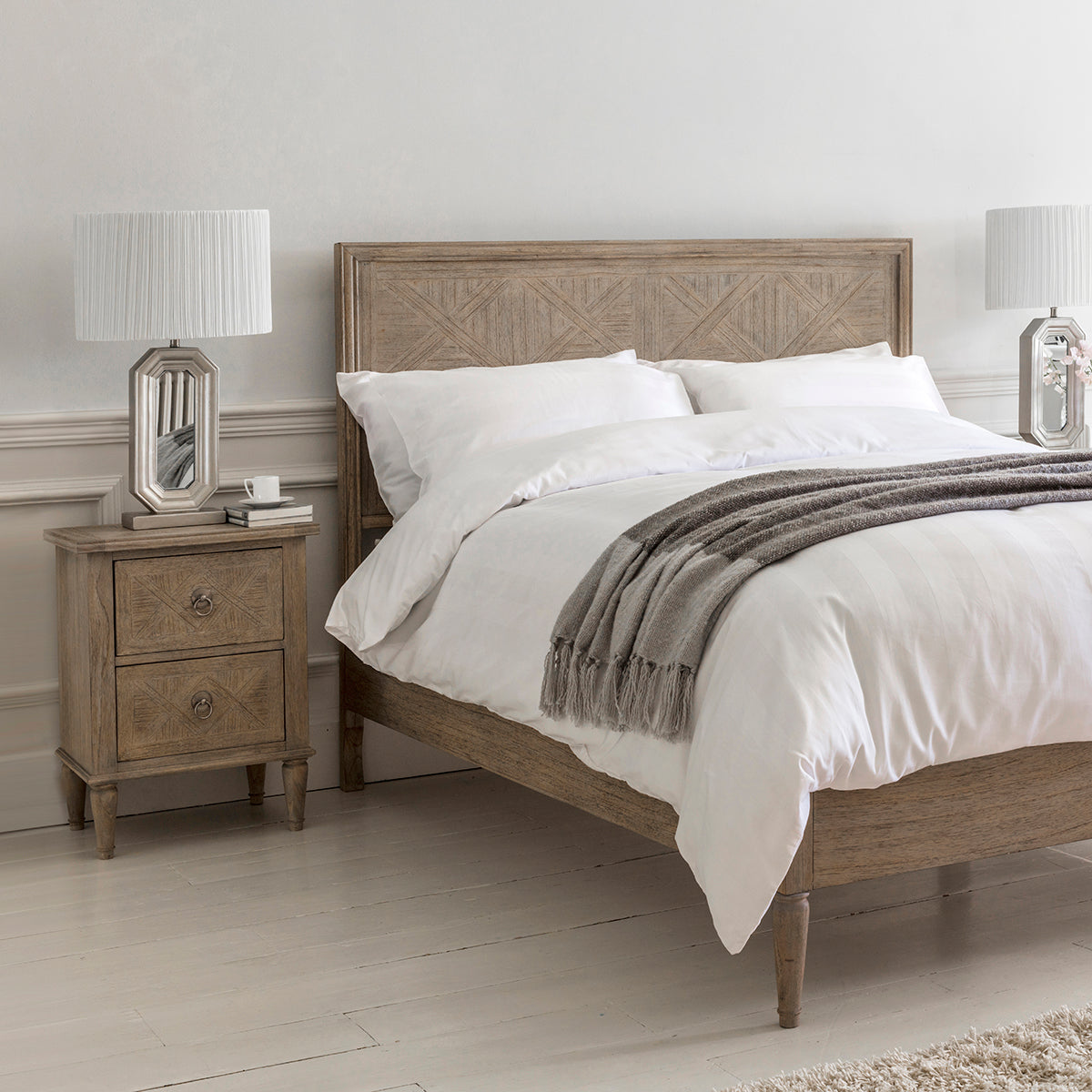 Mustique 2 Drawer Bedside Table