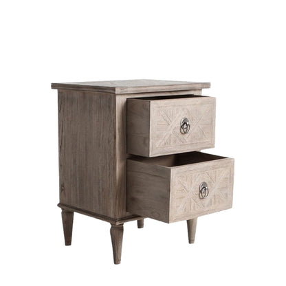 Mustique 2 Drawer Bedside Table