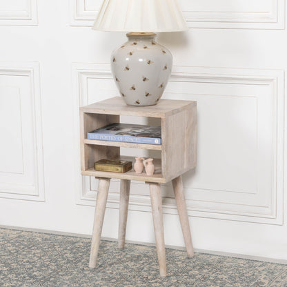 Blanchie wooden modern bedside table